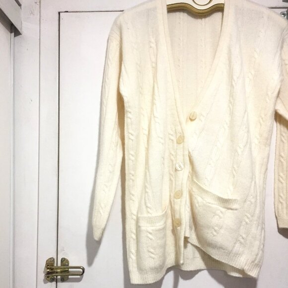 VINTAGE RINO ROSSI HAND FRAMED WOOL BLEND SWEATER CARDIGANS SIZE M - Picture 5 of 12